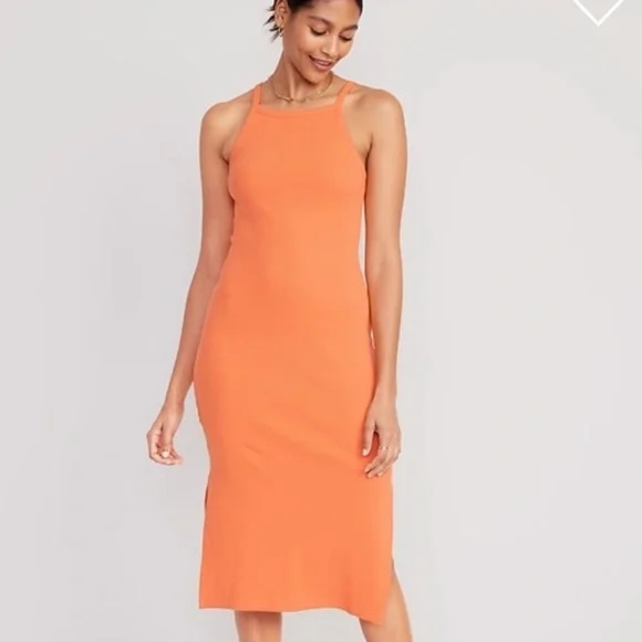Old Navy | Dresses | Old Navy Orange Dress | Poshmark